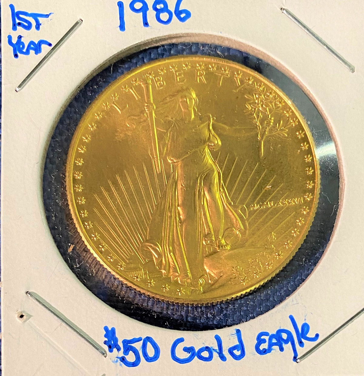 1986 $50. Gold Coin $2,415